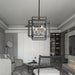 4-Light Chandelier Rustic Metal Pendant Light