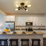 4 Light Semi Flush Mount Ceiling Light Fixture