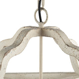 4-Light Wood Chandelier with Adjustable Chain
