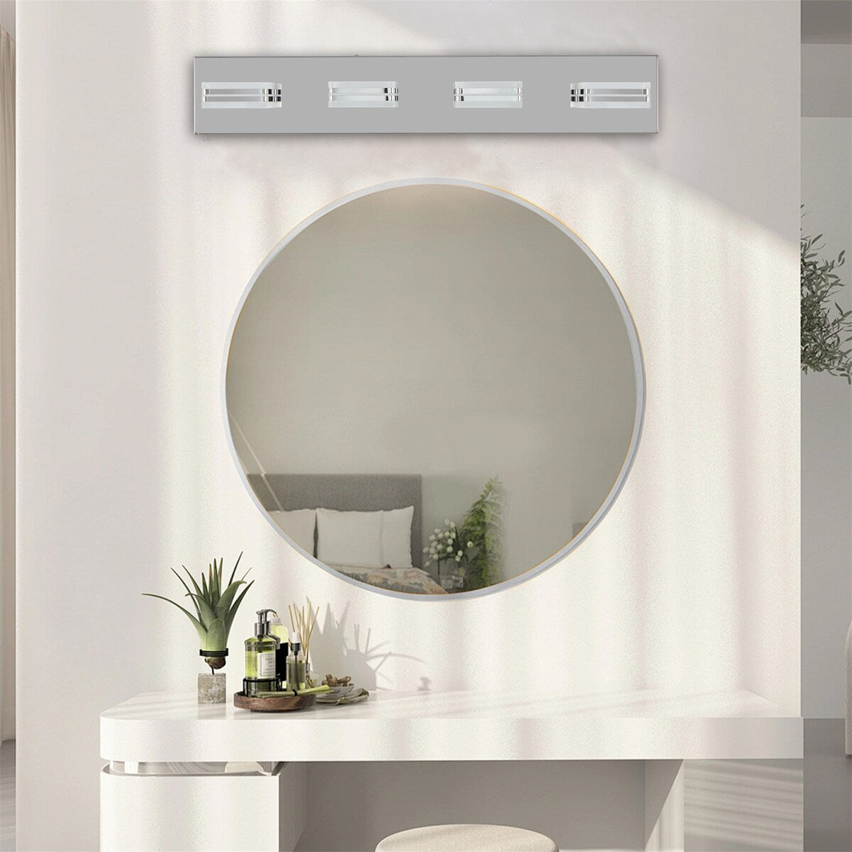 4-Lights Acrylic Bathroom Vanity Light