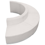 4 PC LeatherSoft Modular Reception Configuration w/Taut Back &Seat - 105"W x 25.25" - 52.5"D x 27"H