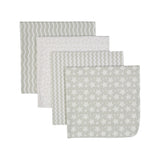 4 Pack Flannel Cotton Baby Receiving Blankets