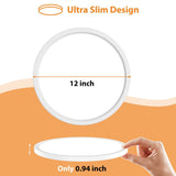 4 Pack LED Flush Mount Ceiling Light, 28W 3200LM Super Bright Close to Ceiling Light Fixture
