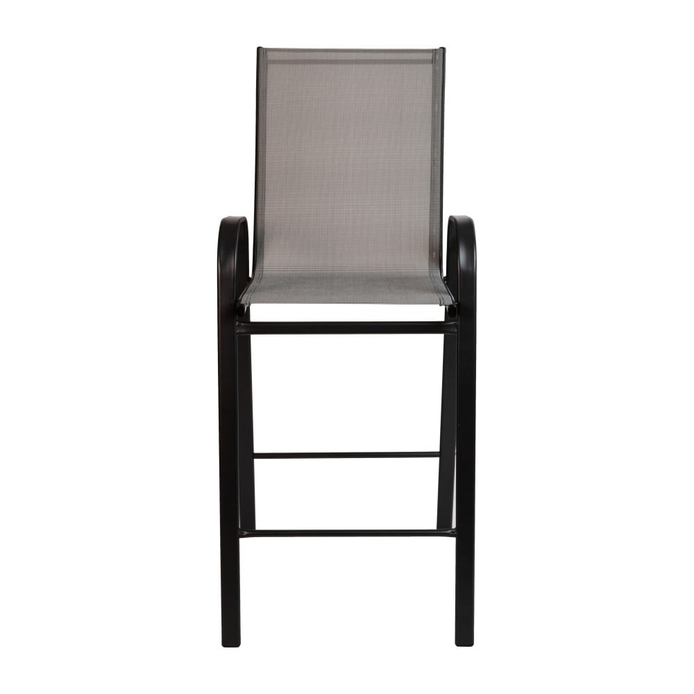 4 Pack Outdoor Barstools with Flex Comfort Material - Patio Stool
