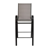 4 Pack Outdoor Barstools with Flex Comfort Material - Patio Stool