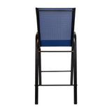 4 Pack Outdoor Barstools with Flex Comfort Material - Patio Stool