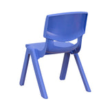 4 Pack Plastic Stackable Pre-K/School Chairs with 10.5"H Seat