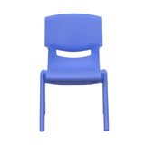 4 Pack Plastic Stackable Pre-K/School Chairs with 10.5"H Seat