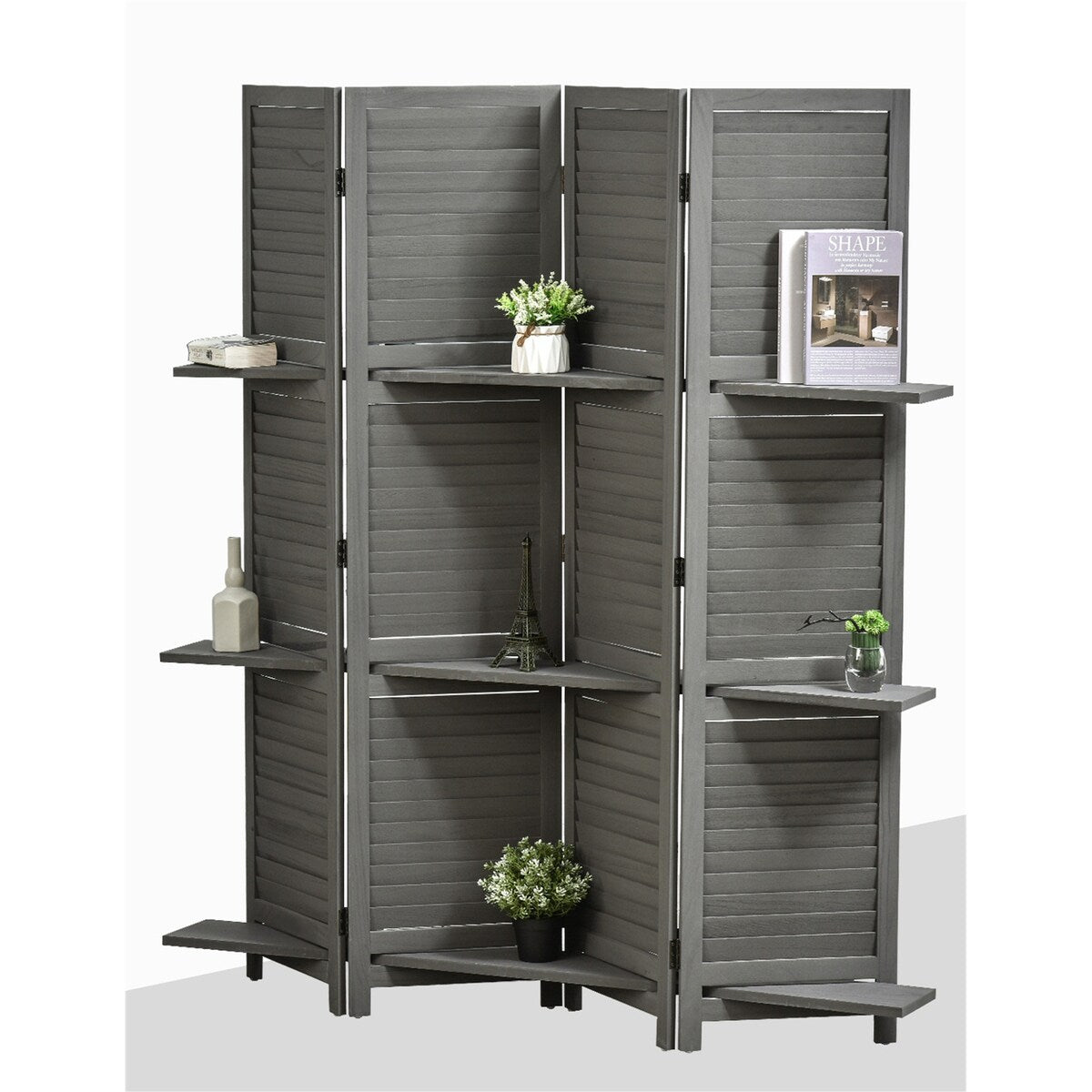 4-Panel Folding Room Divider