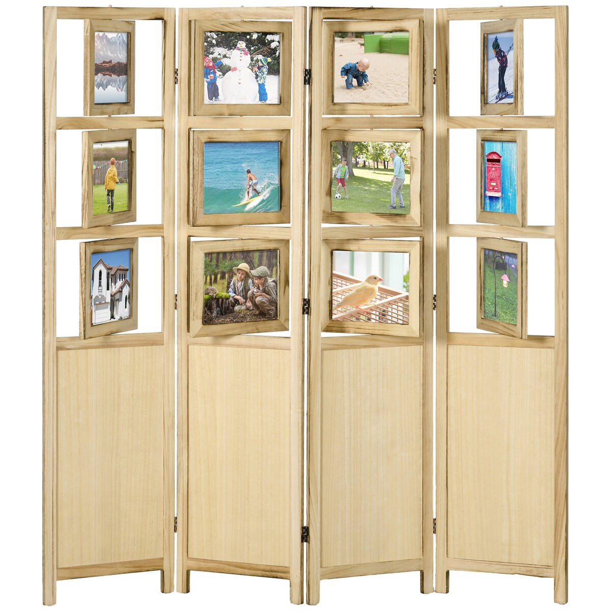 4 Panel Room Divider Privacy Screen