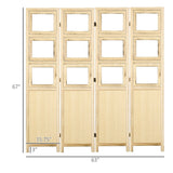 4 Panel Room Divider Privacy Screen