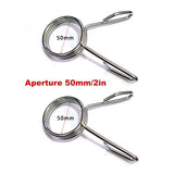 4 Pcs Stainless Steel Barbell Collars For 2 Inch Barbell Clamp Collar Weightlifting Accessory - Clear