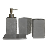 4 Piece Ceramic Modern Bathroom Accessory Set
