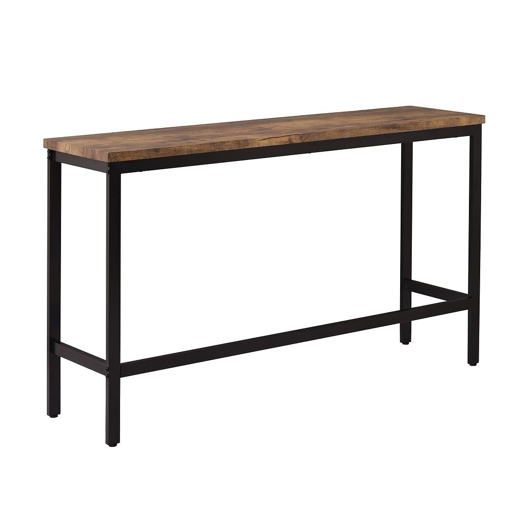 4 Piece Counter Height Dining Table Set - 60.2" Rectangle Bar Pub Table with 3 Stools