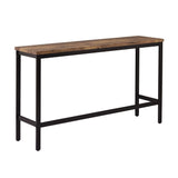 4 Piece Counter Height Dining Table Set - 60.2" Rectangle Bar Pub Table with 3 Stools