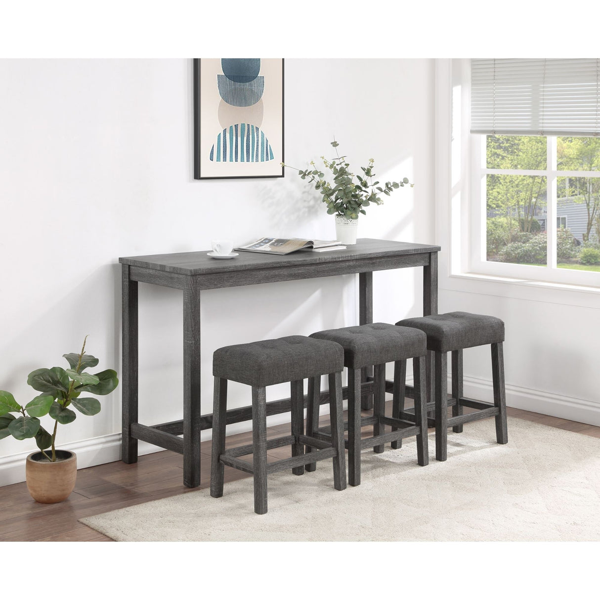 4 Piece Counter Height Table Set