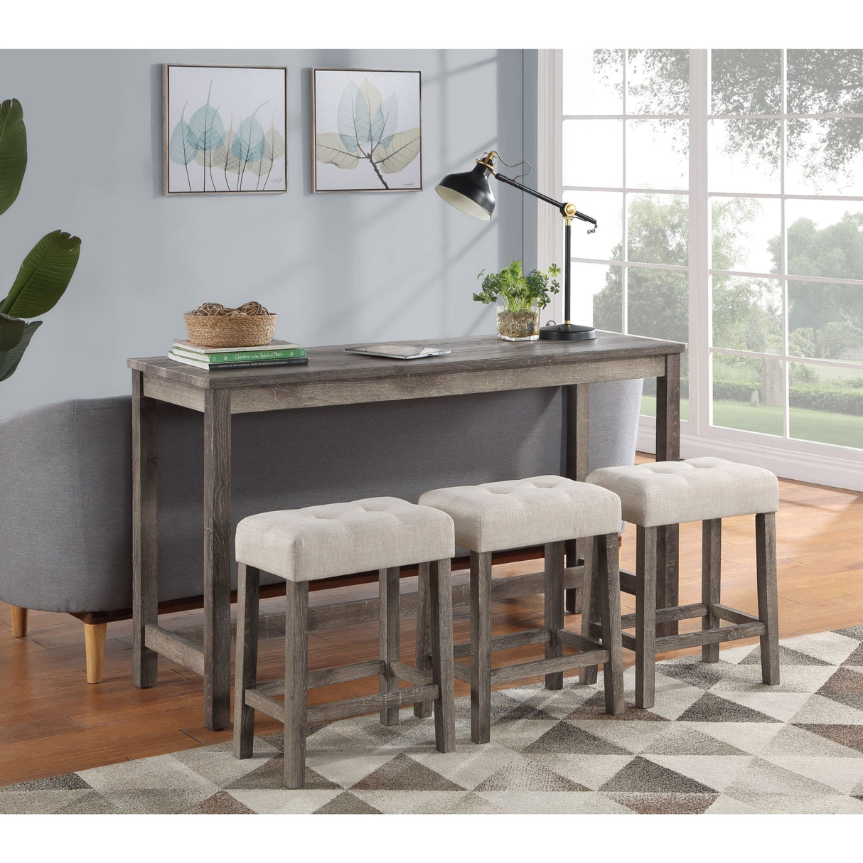 4 Piece Counter Height Table Set