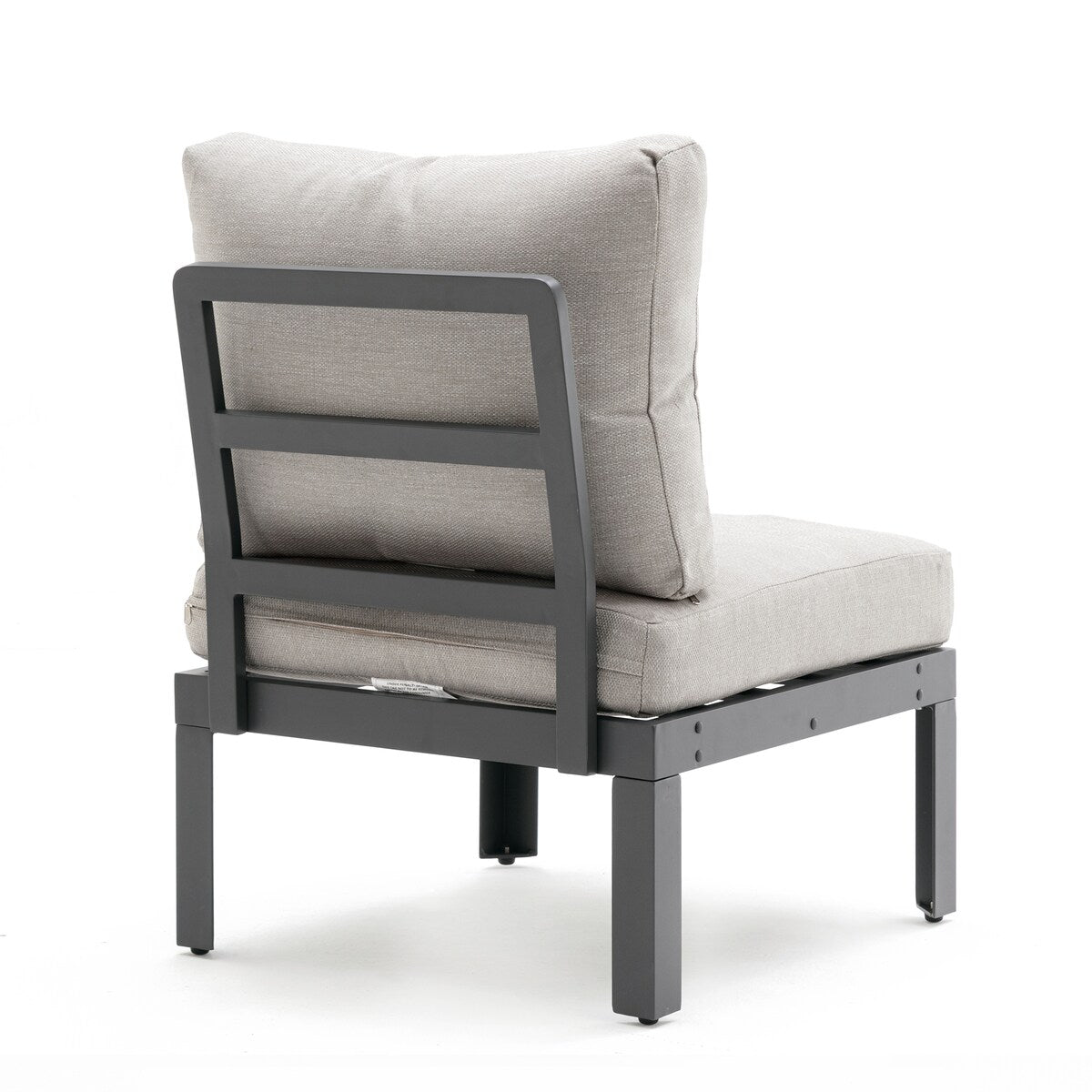4-Piece Indoor Outdoor Patio Furniture Aluminum 4-Seats Sofa Chairs Couch with Removable Cushions - 109.5'W x 28.7'D x 31.5'H