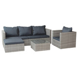 4 Piece Patio Conversation Set with Coffee Table