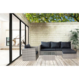 4 Piece Patio Conversation Set with Coffee Table