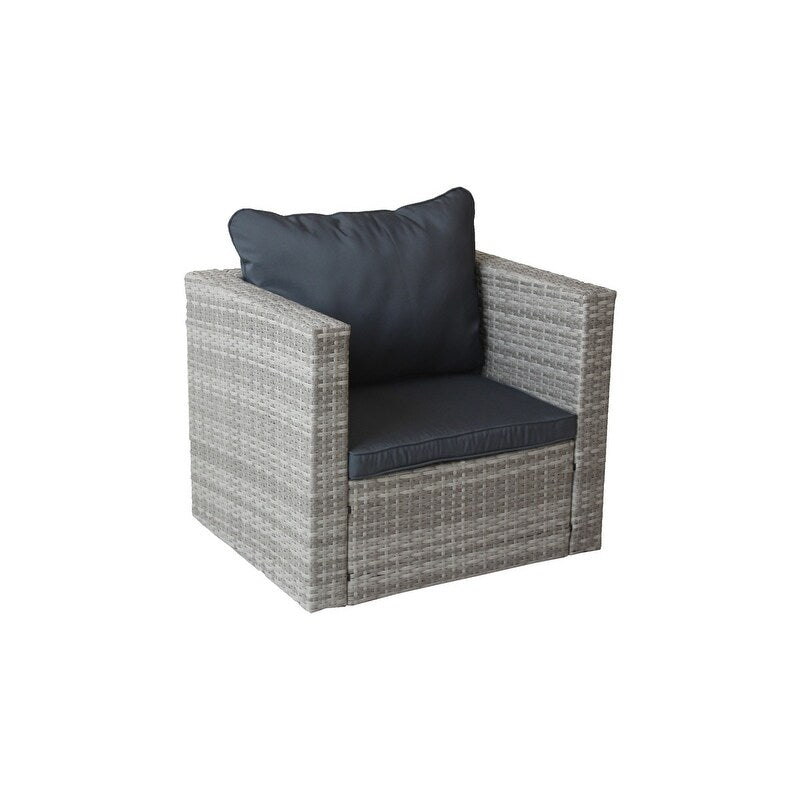 4 Piece Patio Conversation Set with Coffee Table