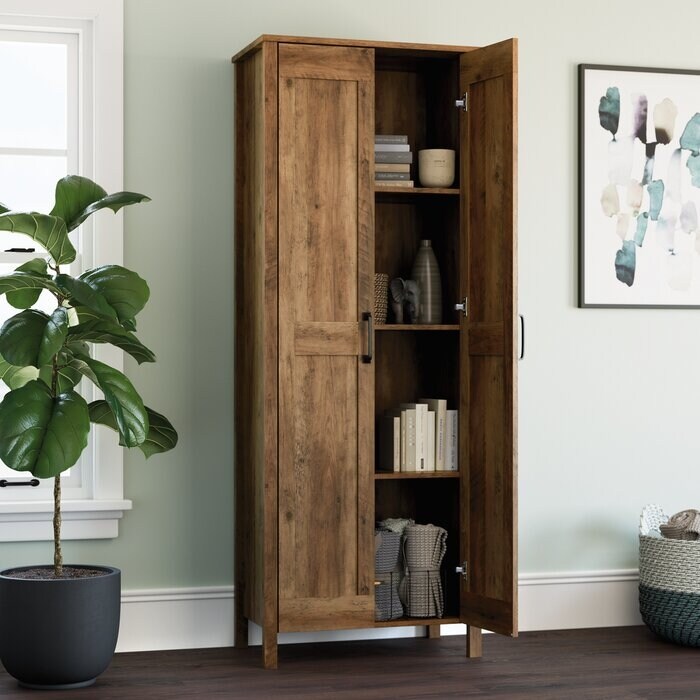 4-Shelf Storage Cabinet Wardrobe with 2 Drawer
