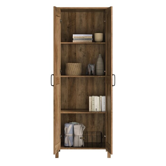 4-Shelf Storage Cabinet Wardrobe with 2 Drawer