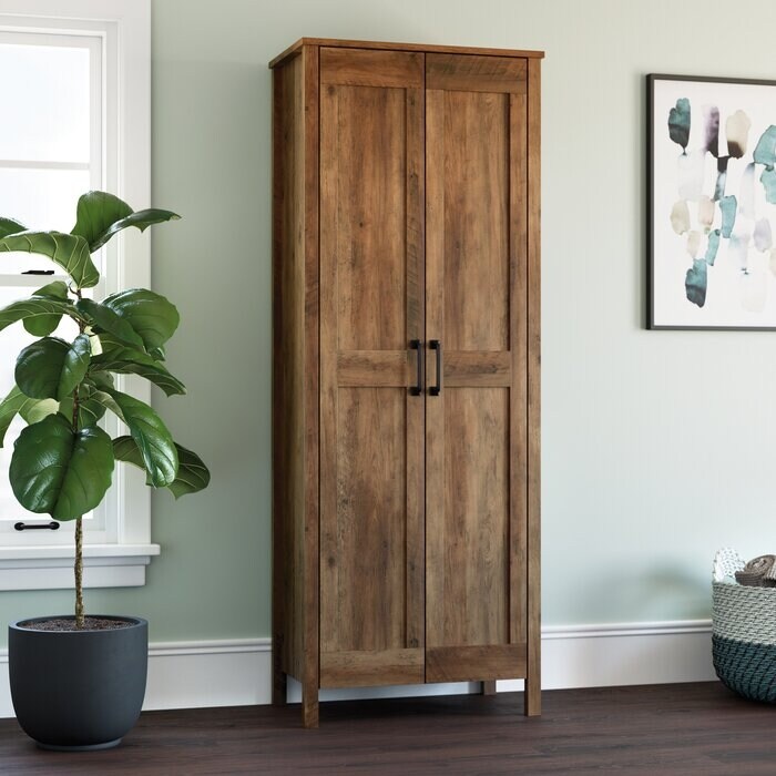 4-Shelf Storage Cabinet Wardrobe with 2 Drawer