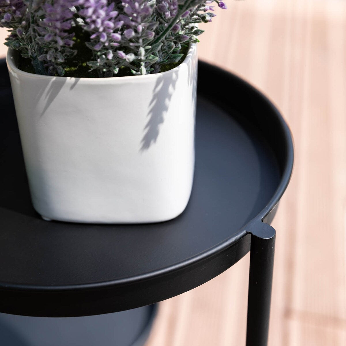 4 Tier Black Iron Plant Stand