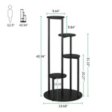 4-Tier Plant Stand Indoor, Wood Plant Flower Shelf Holders for Balcony
