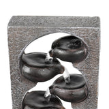 4 Tiered Cascading Tabletop Water Fountain with LED Lights