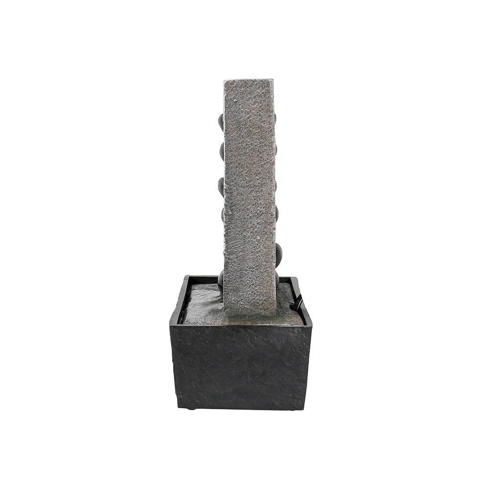 4 Tiered Cascading Tabletop Water Fountain with LED Lights