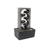 4 Tiered Cascading Tabletop Water Fountain with LED Lights