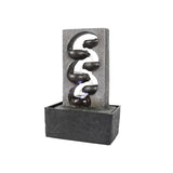 4 Tiered Cascading Tabletop Water Fountain with LED Lights