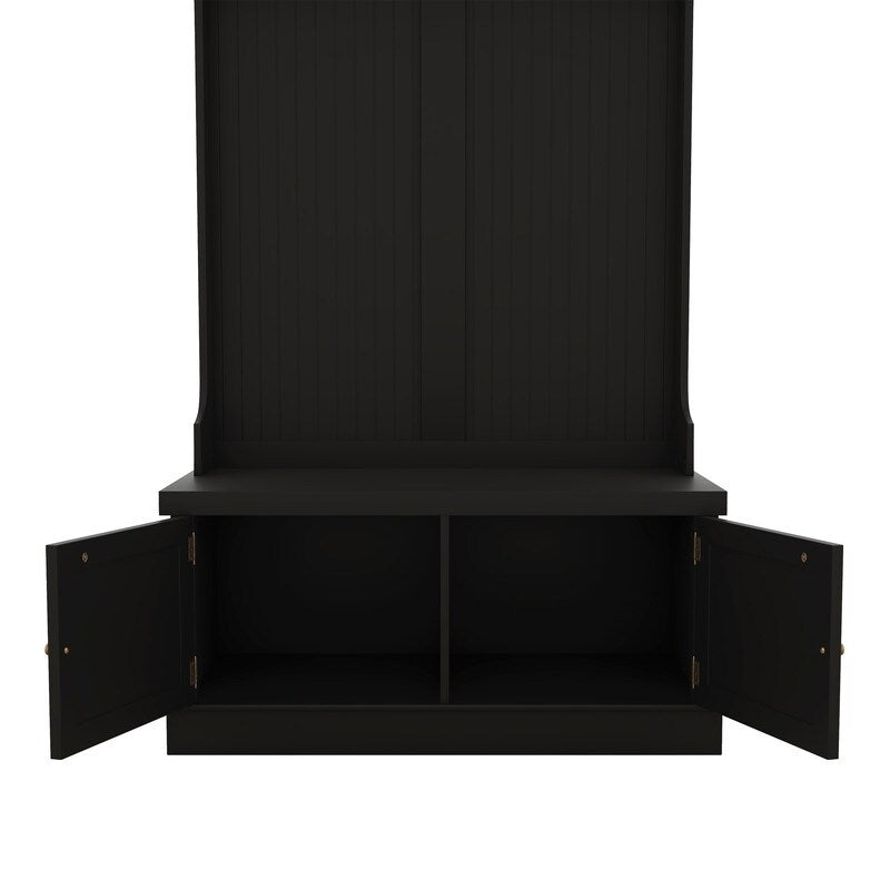 4-in-1 Hall Tree with Storage Shoe Bench for Entryway and Hallway