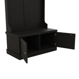 4-in-1 Hall Tree with Storage Shoe Bench for Entryway and Hallway