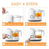 4-in-1 Mini Baby Food Maker Food Processor Blender Cook healthy Toddler Feeding