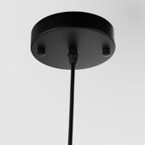 YANSUN 1-Light Modern Matte Black Island Pendant Light Rustic Farmhouse Industrial Hanging Light for Kitchen Dining 2 Pack