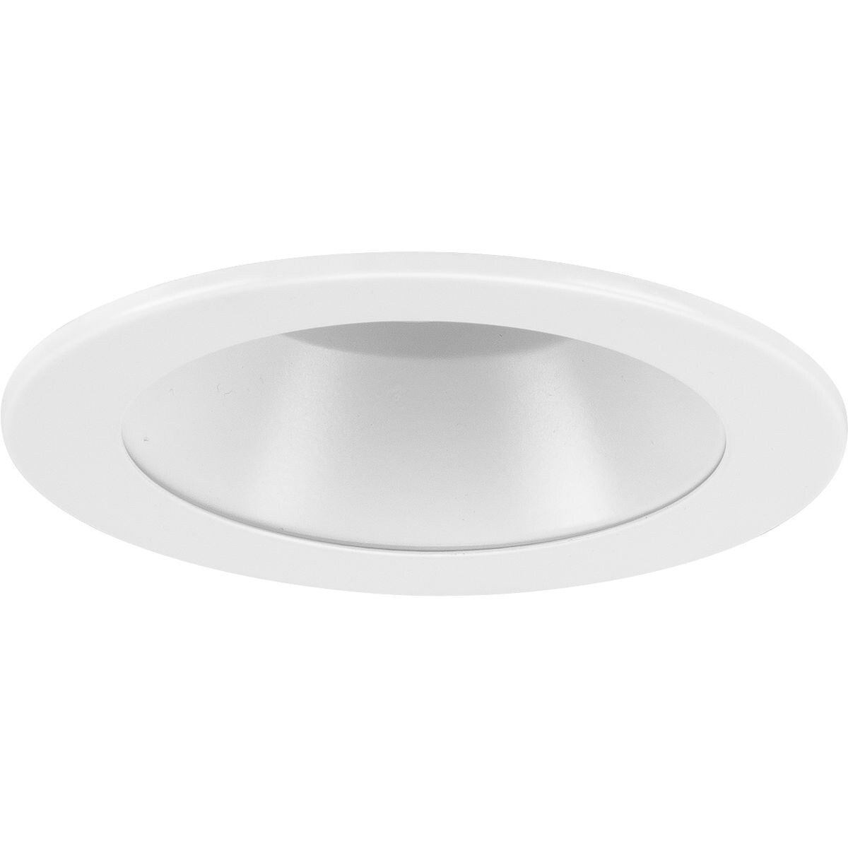 4 in. Satin White Recessed Open Trim for 4 in. Housing - Medium