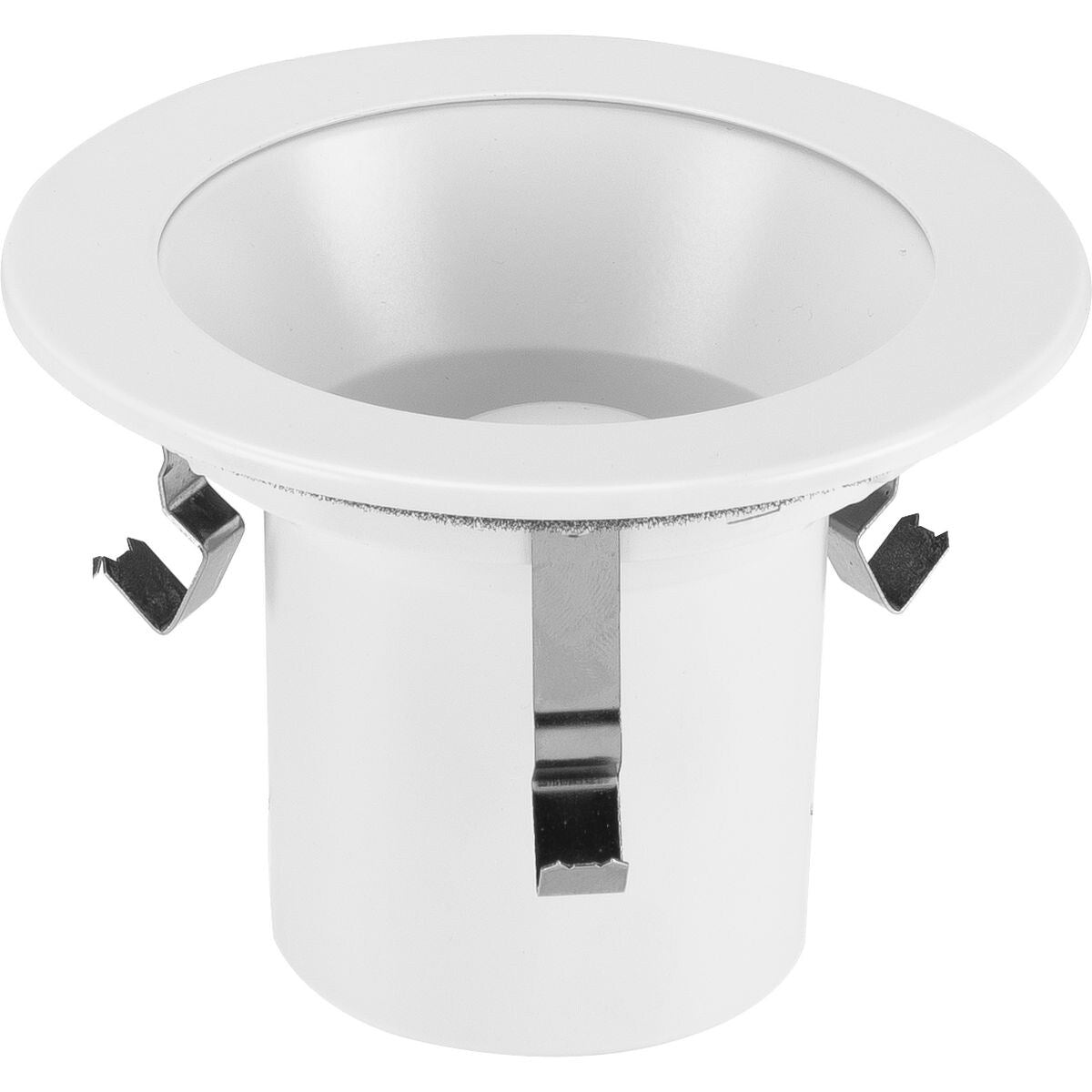 4 in. Satin White Recessed Open Trim for 4 in. Housing - Medium