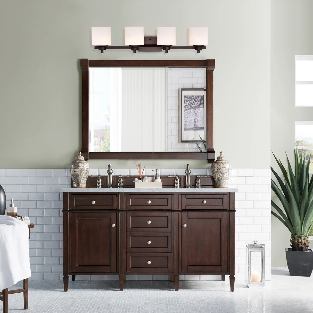 4-light Oil Rubbed Bronze Bath/ Vanity Light
