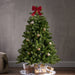 4.5-foot Mixed Spruce Pre-Lit String Light or Unlit Hinged Artificial Christmas Tree by Christopher Knight Home