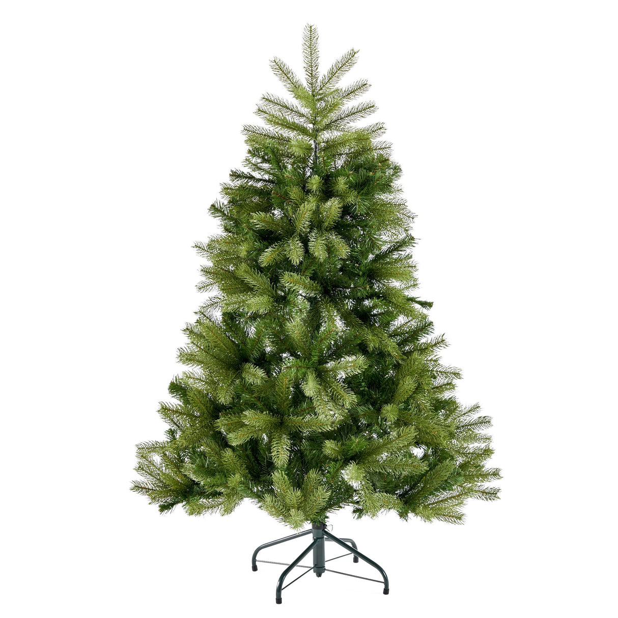 4.5-foot Mixed Spruce Pre-Lit String Light or Unlit Hinged Artificial Christmas Tree by Christopher Knight Home