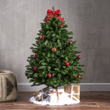 4.5-foot Norway Spruce Pre-Lit String Light or Unlit Hinged Artificial Christmas Tree by Christopher Knight Home