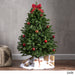 4.5-foot Norway Spruce Pre-Lit String Light or Unlit Hinged Artificial Christmas Tree by Christopher Knight Home