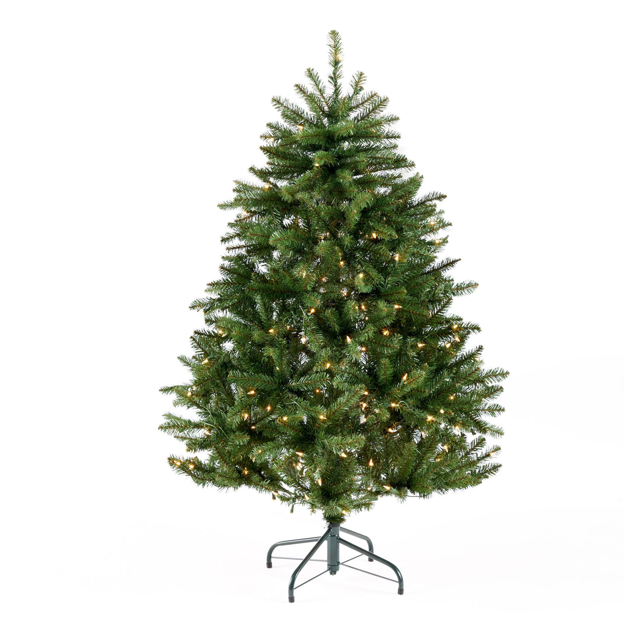 4.5-foot Norway Spruce Pre-Lit String Light or Unlit Hinged Artificial Christmas Tree by Christopher Knight Home