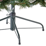 4.5-ft Spruce Pre-Lit or Unlit Artificial Christmas Tree with Frosted Branches Red Berries Pinecones by Christopher Knight Home