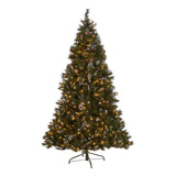 4.5-ft Spruce Pre-Lit or Unlit Artificial Christmas Tree with Frosted Branches Red Berries Pinecones by Christopher Knight Home