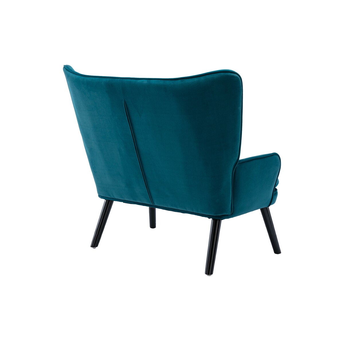 40.16" W Polyester Accent Chairs with Tufted Back, Padded Seat and Metal Legs
