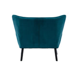 40.16" W Polyester Accent Chairs with Tufted Back, Padded Seat and Metal Legs